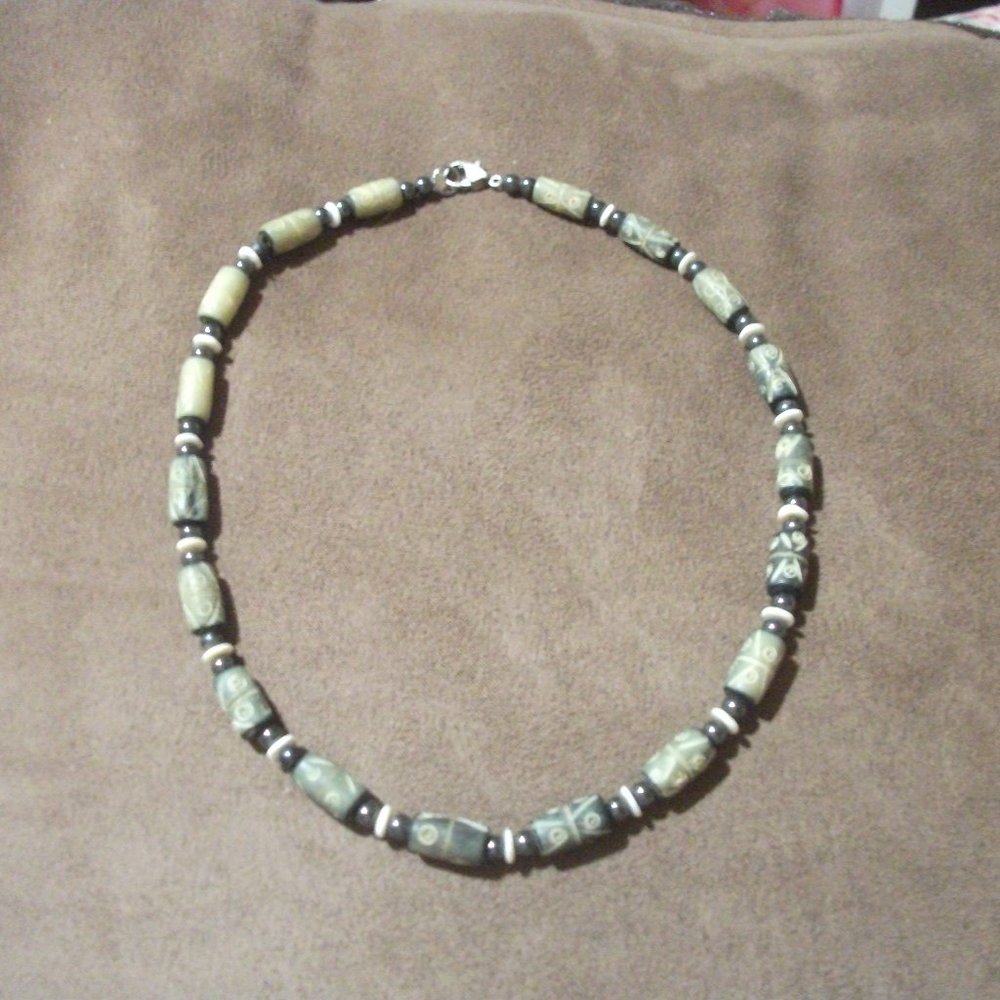 Beaded Stone Necklace